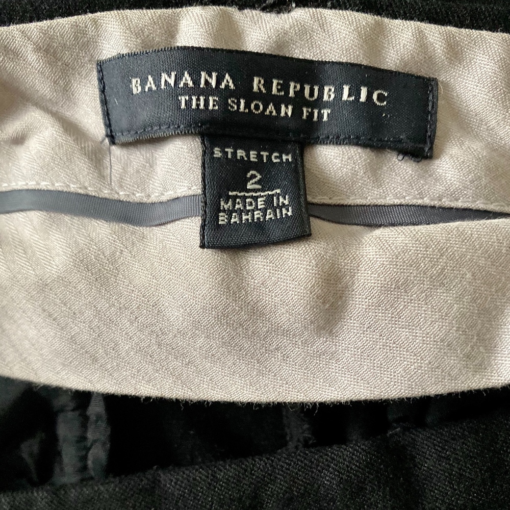 Banana Republic The Sloan Fit Black Pants (US 2)